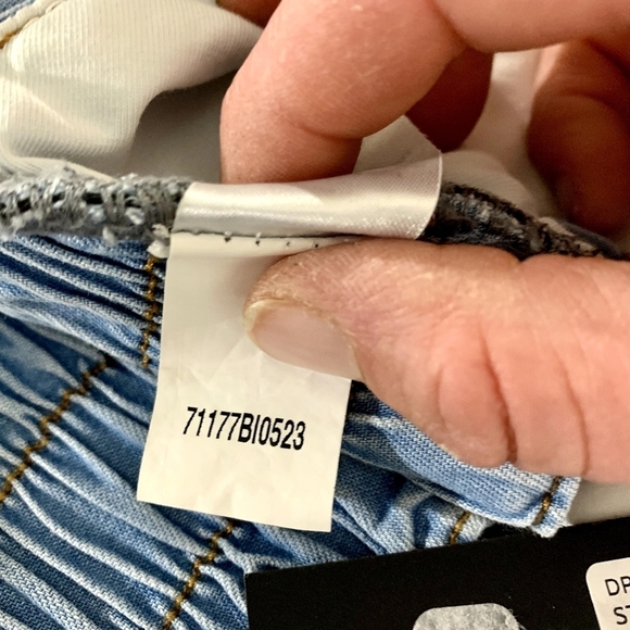 NWT Gianni Bini x Jess Southern Norma Jean denim bralette top size Large - Picture 12 of 12